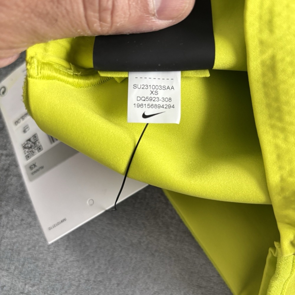 Nike Go Dri-FIT Women's Running Shorts High-Waisted with Pockets XS Yellow New - Picture 5 of 10